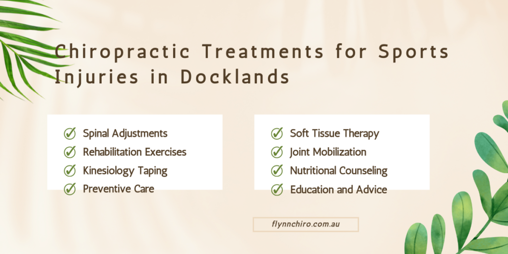 How Do Chiropractors in Docklands Treat Sports Injuries