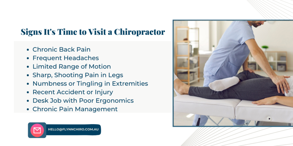 Signs You Should See a Chiropractor