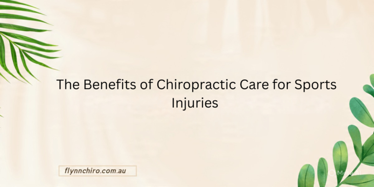 The Benefits of Chiropractic Care for Sports Injuries