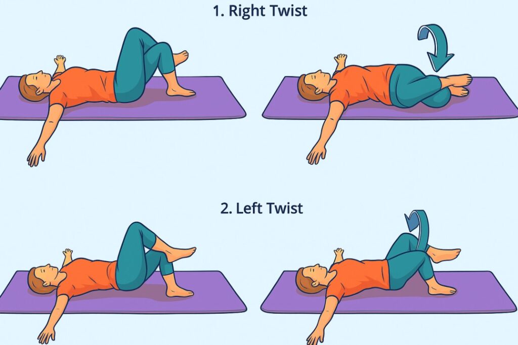 Back Twist Stretches Safely