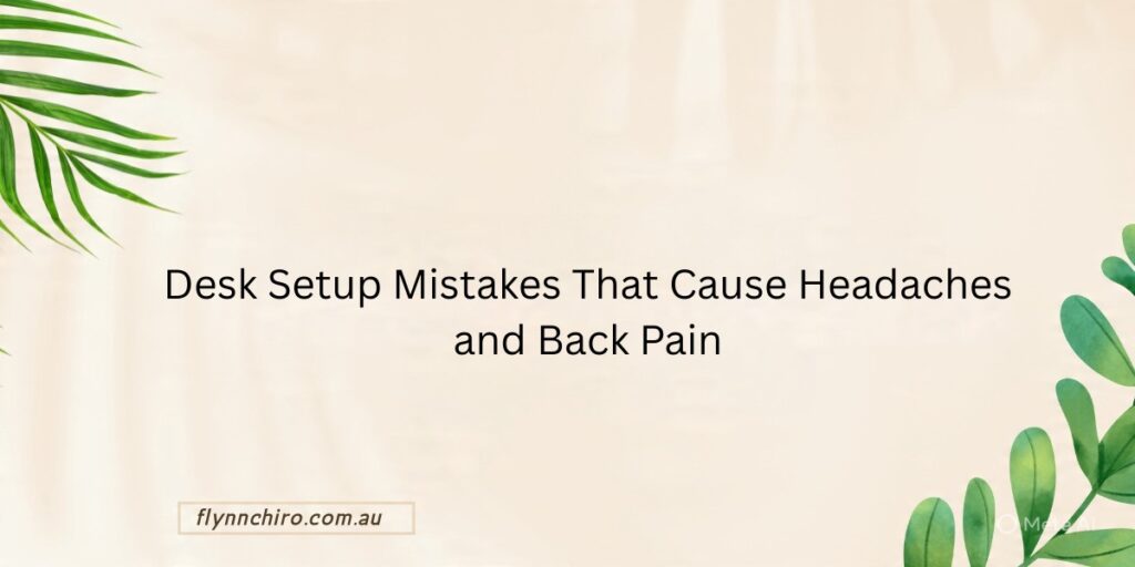Desk Setup Mistakes That Cause Headaches and Back Pain