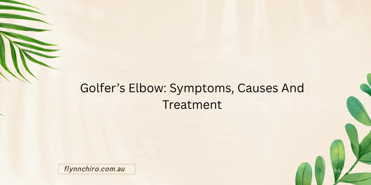 Golfers Elbow Treatment